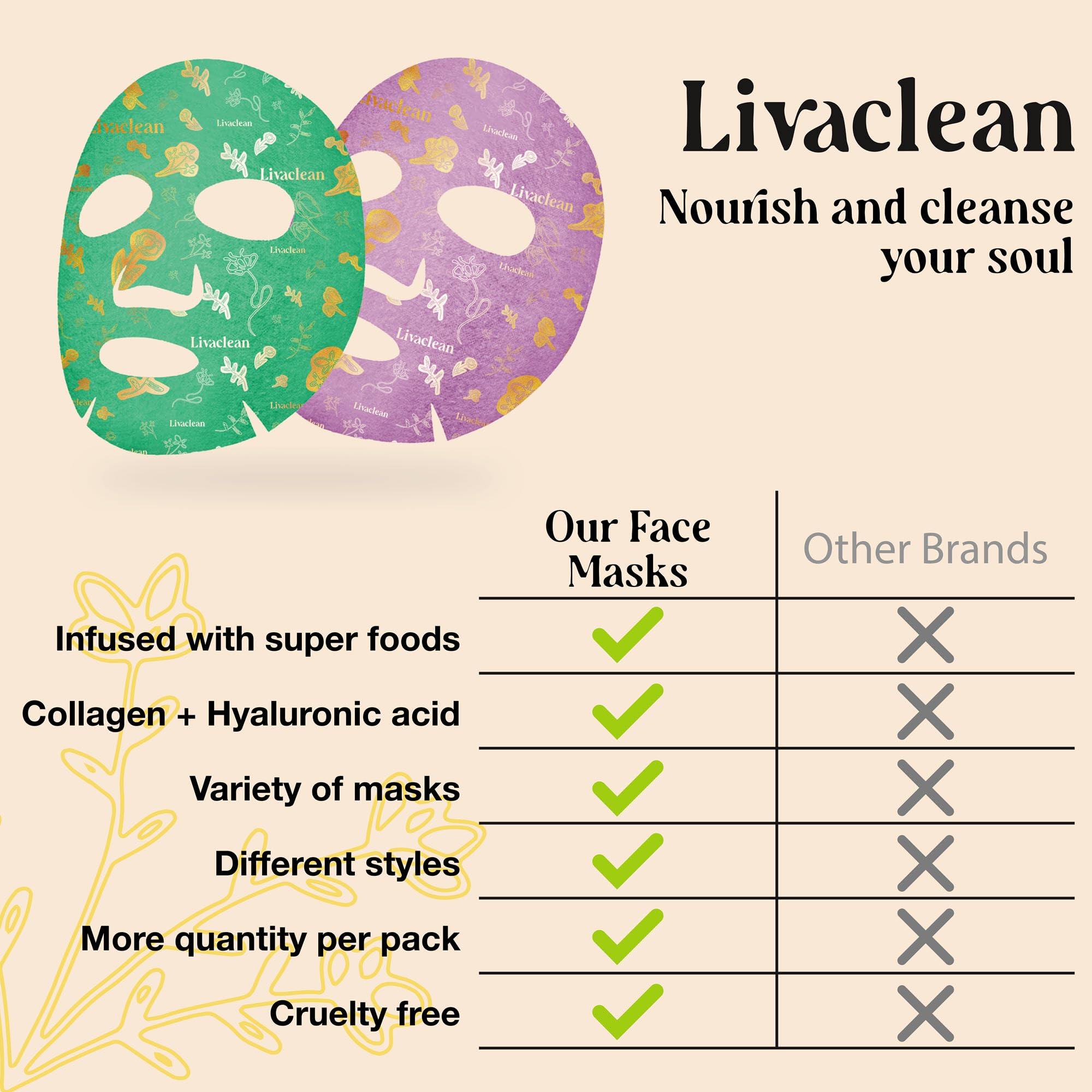 LivaClean: niacinamida para tono uniforme y textura refinada.