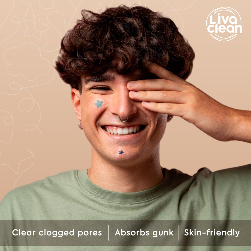 Parche estrella LivaClean 12 mm crema para uso diario suave.