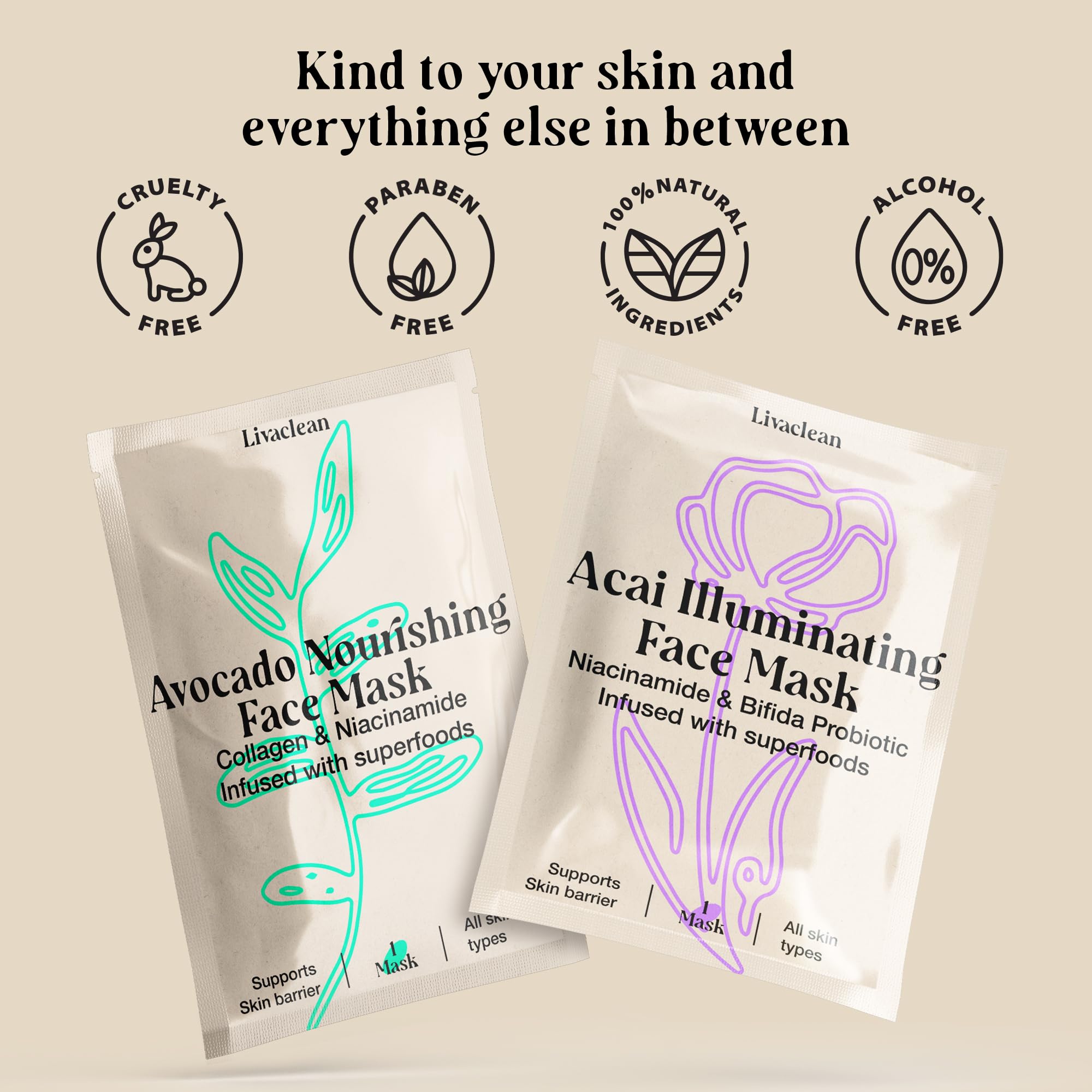 LivaClean: peptidos y colageno para firmeza y elasticidad facial.