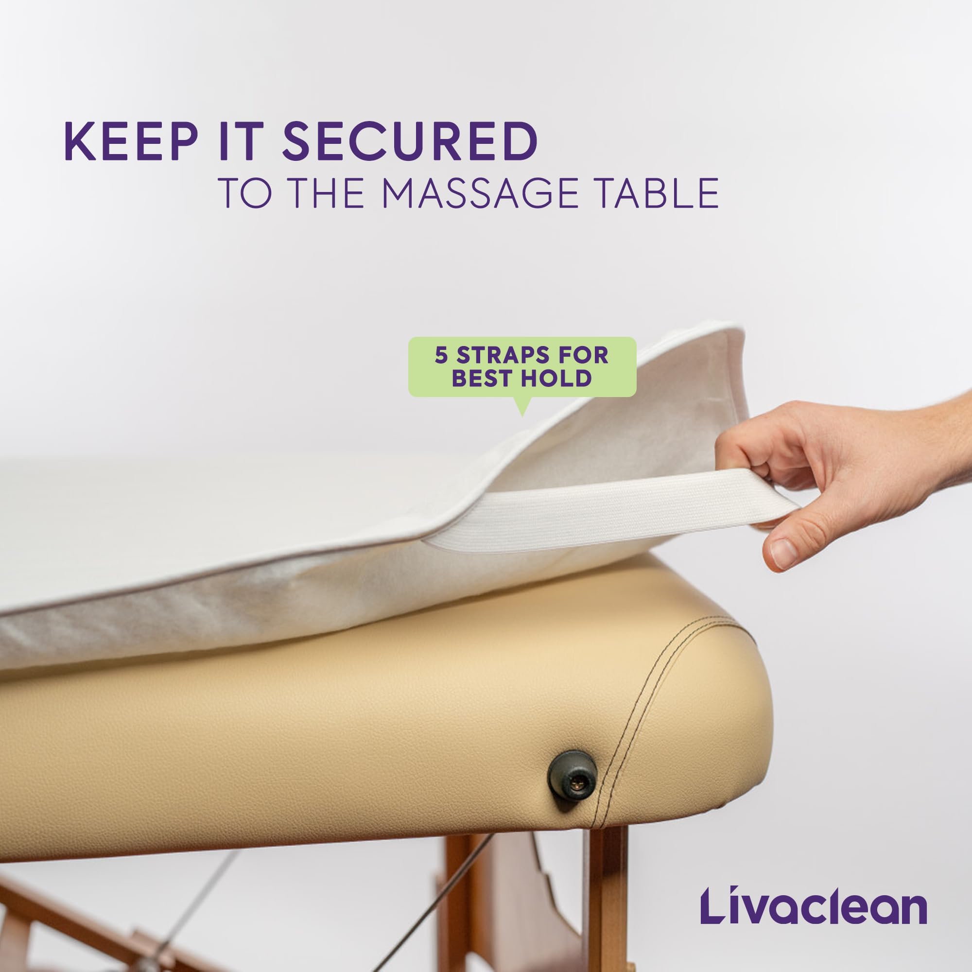 LivaClean tejido franela suave, tacto cómodo para sesiones relajantes.
