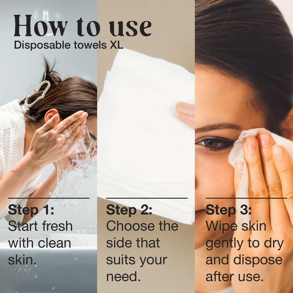 LivaClean toallitas faciales desechables suaves para piel sensible, limpieza suave.