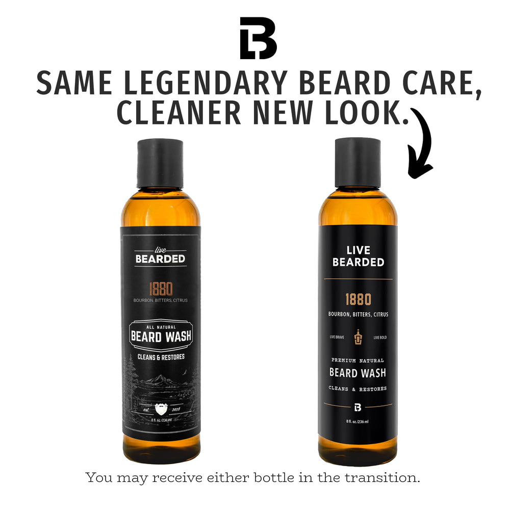 Live Bearded 1880 Wash: espuma delicada que limpia sin resecar la piel.