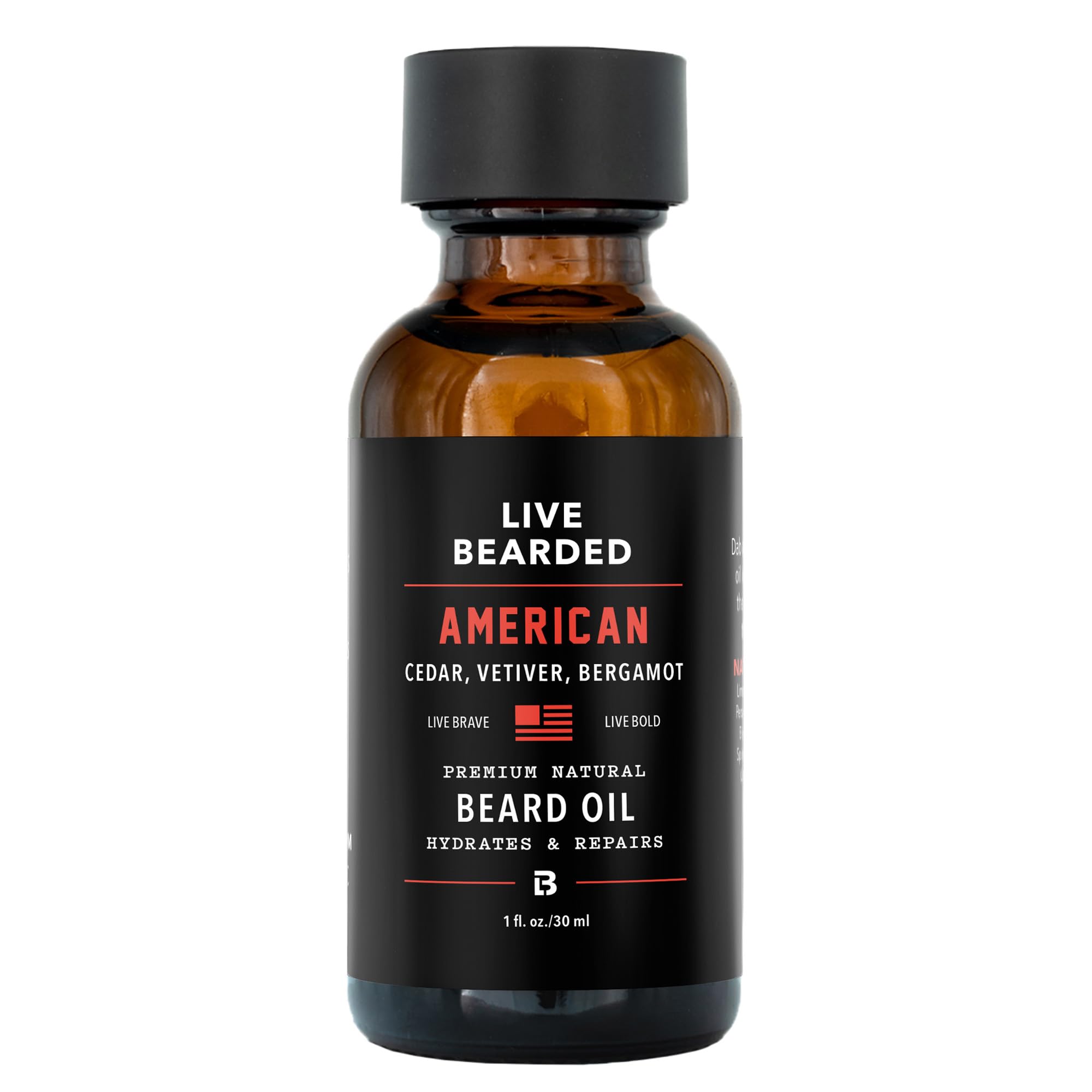 Live Bearded Aceite para Barba: botella para hidratación suave