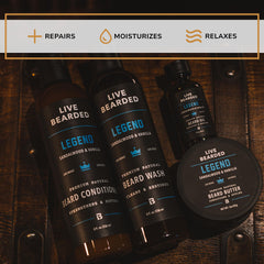 Live Bearded aceite para barba para hidratación y brillo.