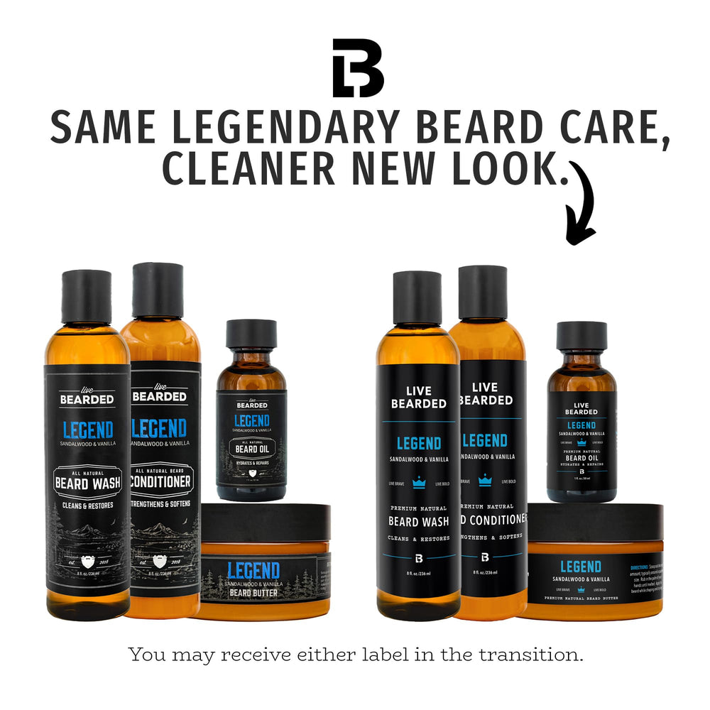 Live Bearded acondicionador de barba para cabello suave.