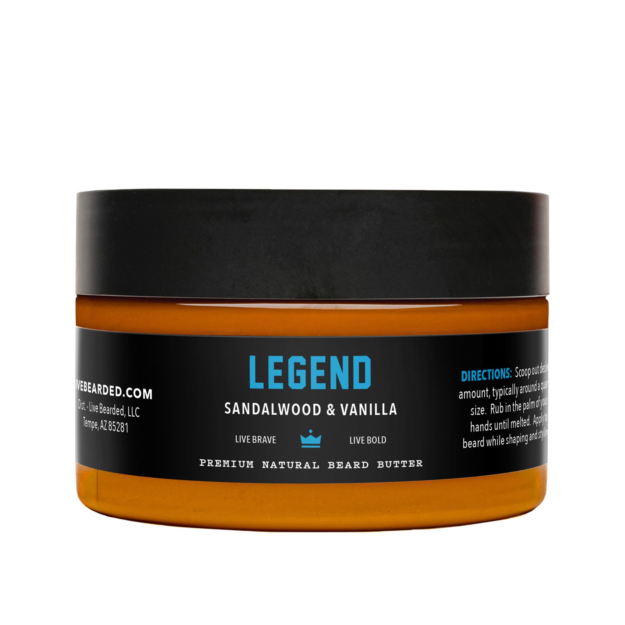Live Bearded Beurre barbe pot 3oz, nourrissant en profondeur.