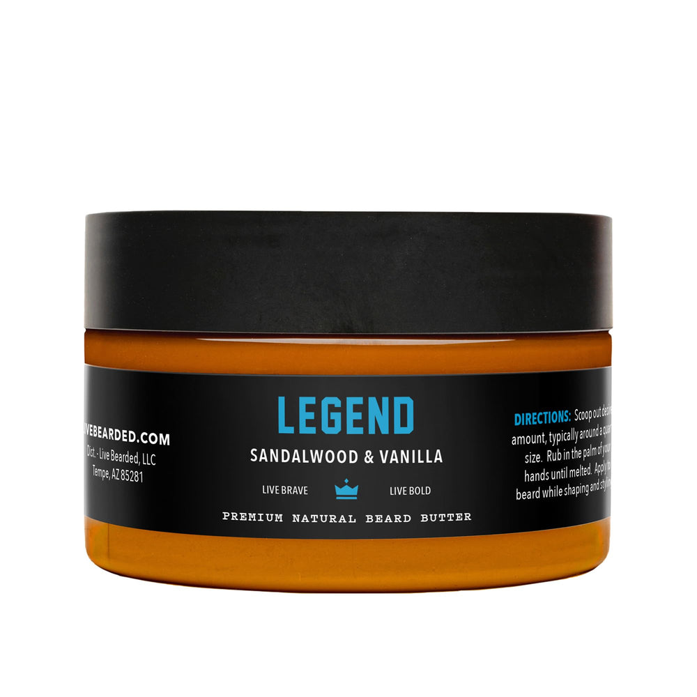 Live Bearded Beurre barbe pot 3oz, nourrissant en profondeur.
