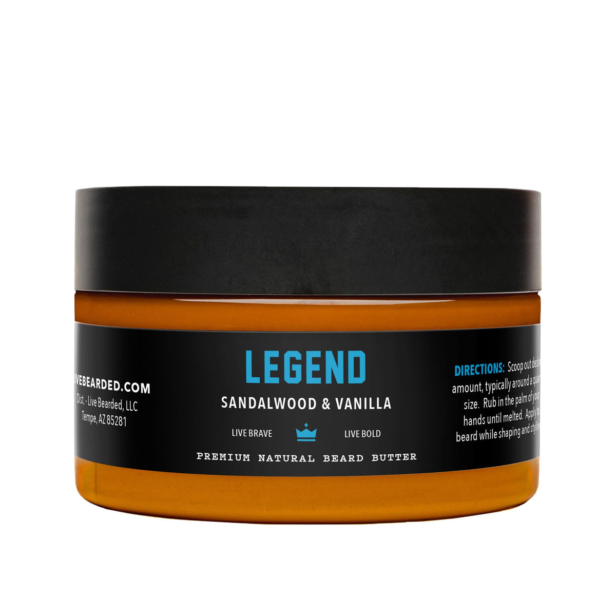 Live Bearded Beurre barbe pot 3oz, nourrissant en profondeur.