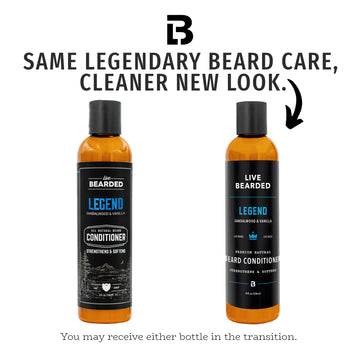 Live Bearded Condicionador para barba, aplicación fácil, barba suave al peinar.