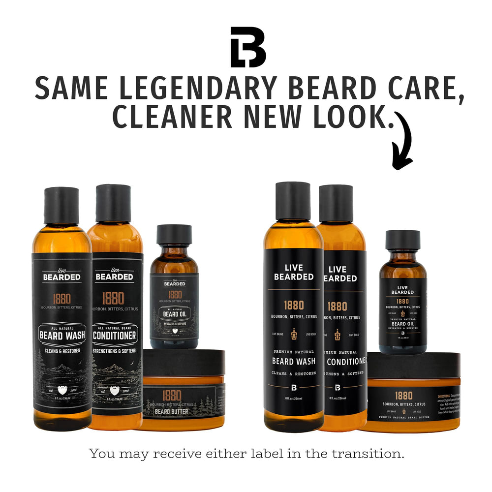 Live Bearded kit barba acondicionador, hidratación suave que facilita peinarla durante el día.