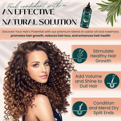 Live Fraiche textura espesa de aceite castor nutre cabello.