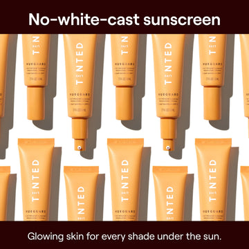 Hueguard sans trace blanche pour un teint naturel et lumineux.