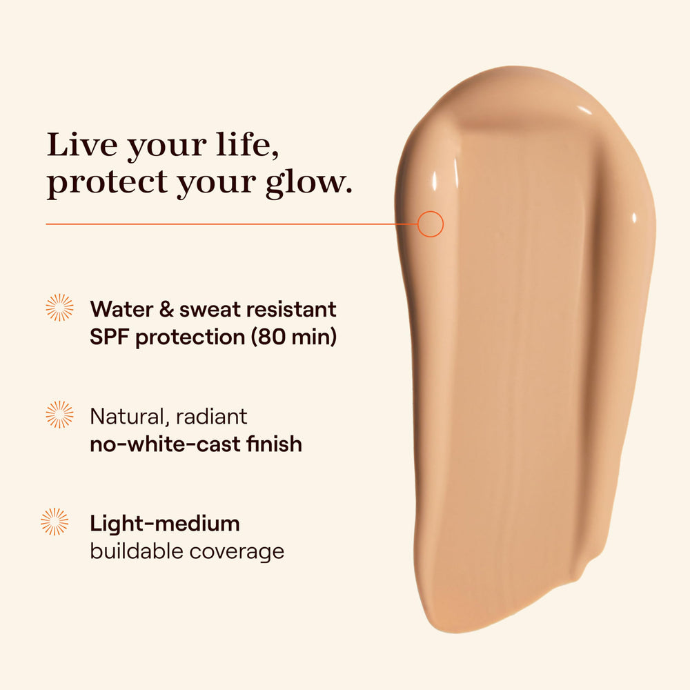 Live Tinted Hueguard Skin Tint SPF50 acabado radiante natural.
