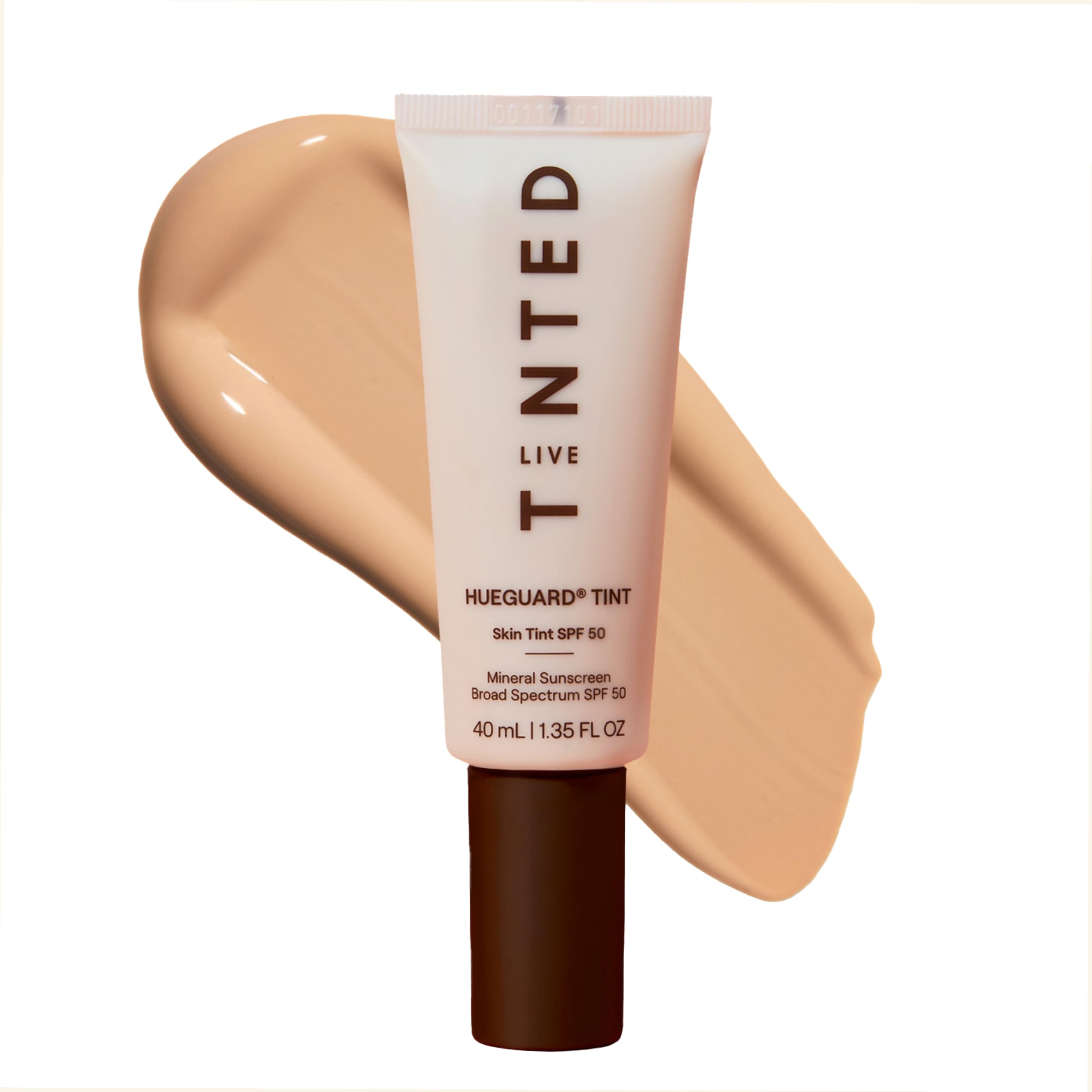 Live Tinted Hueguard Skin Tint SPF50 envase para protección solar diaria.