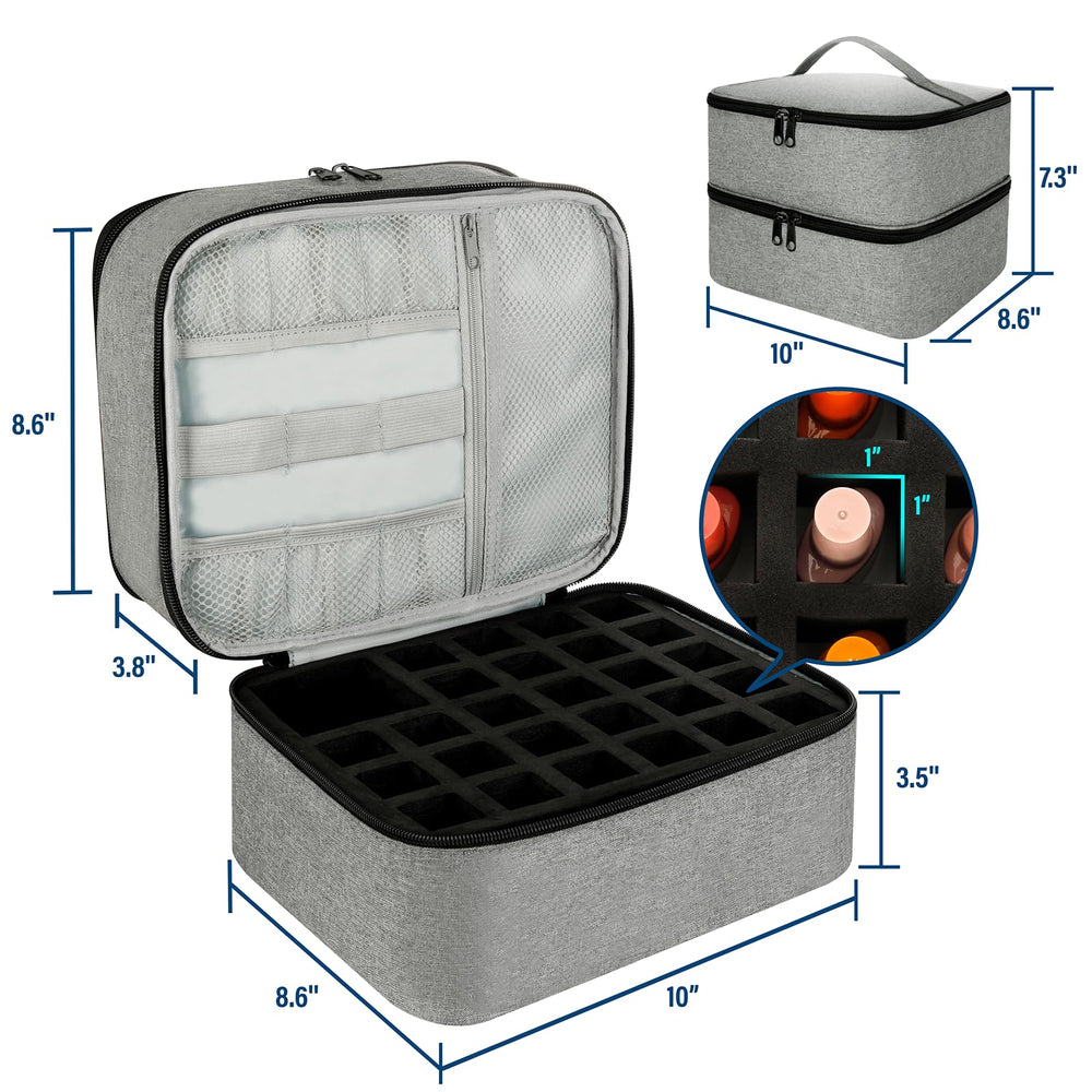 LIVEBAY organizador con bolsillos versátiles, facilita la organización de herramientas de manicura y pedicura.