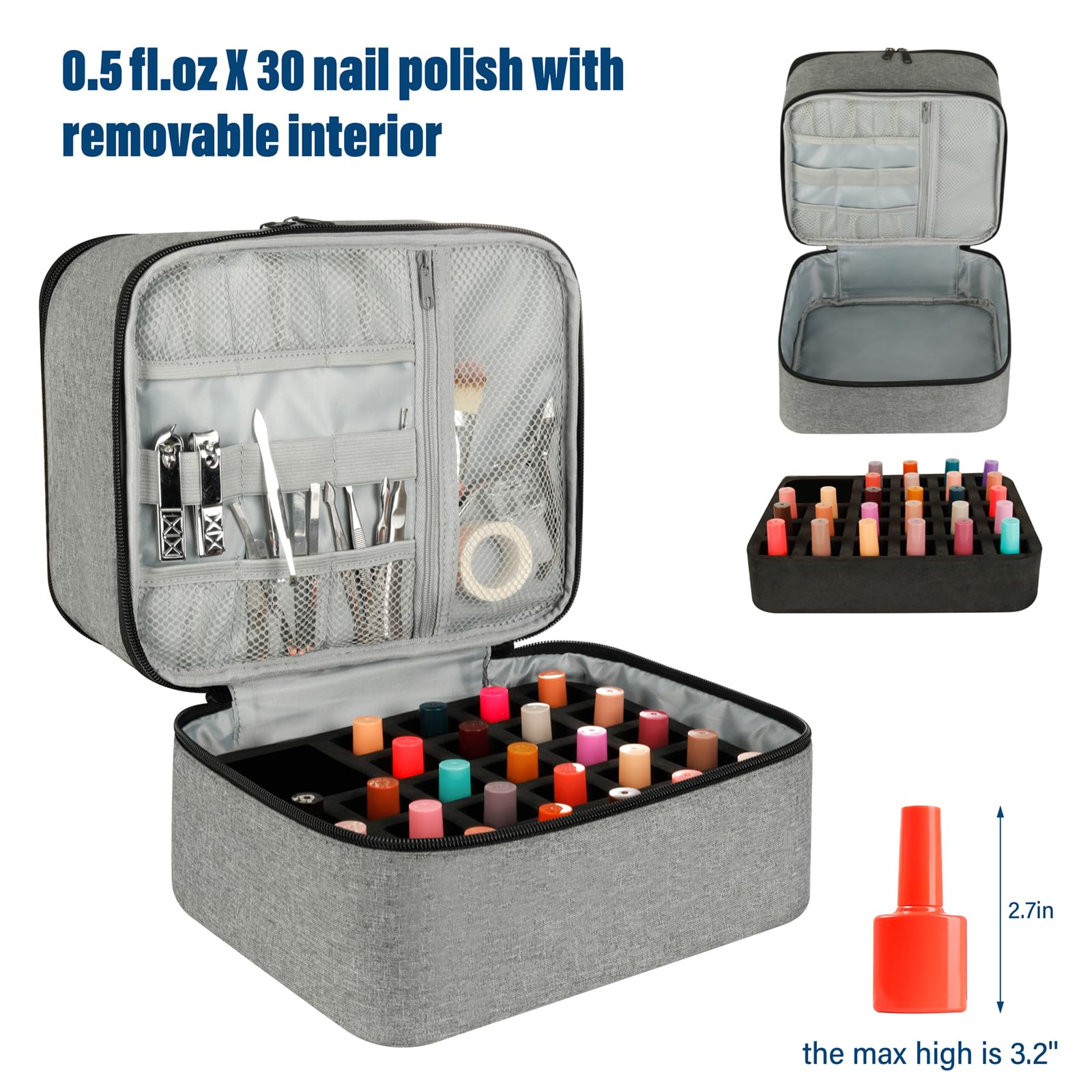 LIVEBAY organizador de tela Oxford resistente, fácil limpieza y duradera.