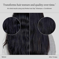 Living Proof champú día óptimo, brillo natural en cabello limpio.
