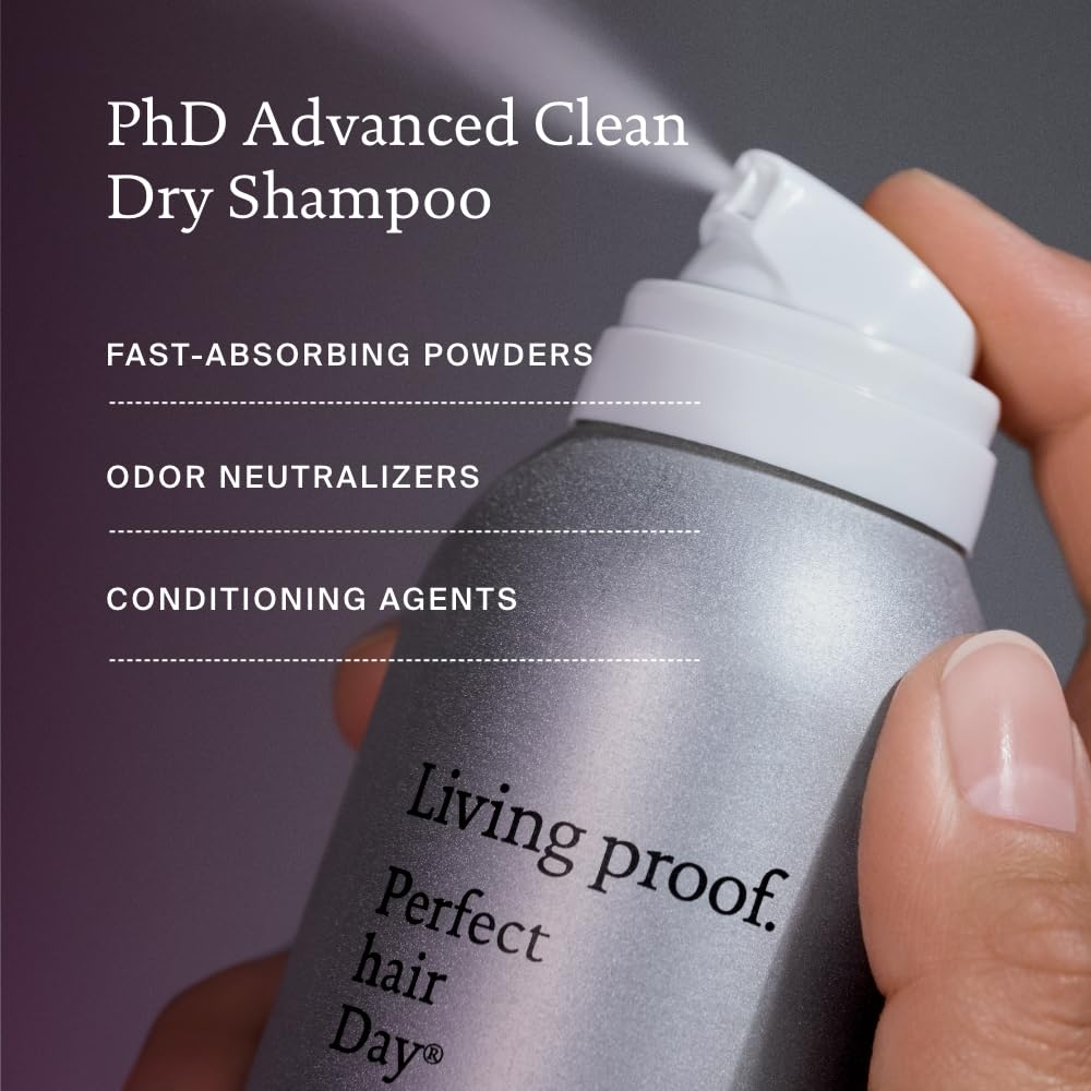 Living Proof champu-en-seco-avanzada-renovacion-textura, cabello suave sin lavar.