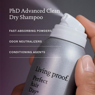 Living Proof champu-en-seco-avanzada-renovacion-textura, cabello suave sin lavar.