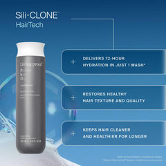Cabello suave y brillante tras usar Living Proof Acondicionador.