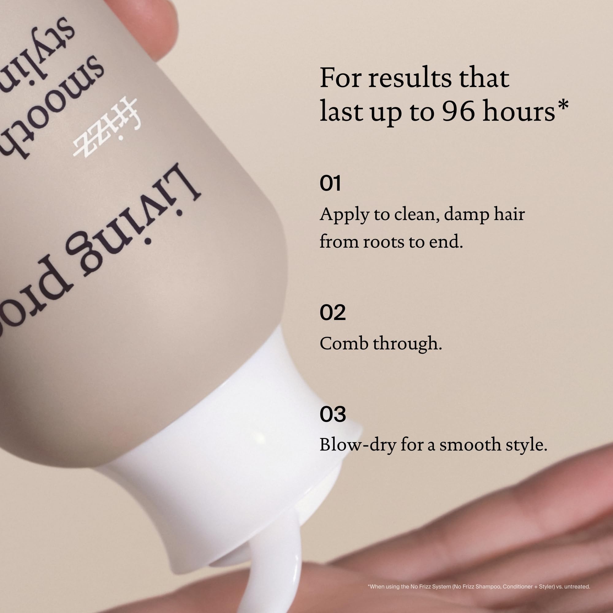 Living Proof Crema de Peinado Sin Encrespamiento: aporta brillo suave y aspecto sedoso.
