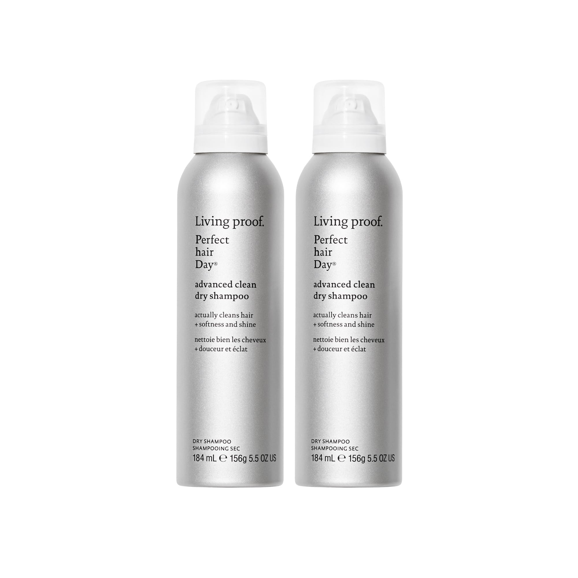 Living Proof Dry Shampoo botella y aplicación para un cabello limpio y suave entre lavados