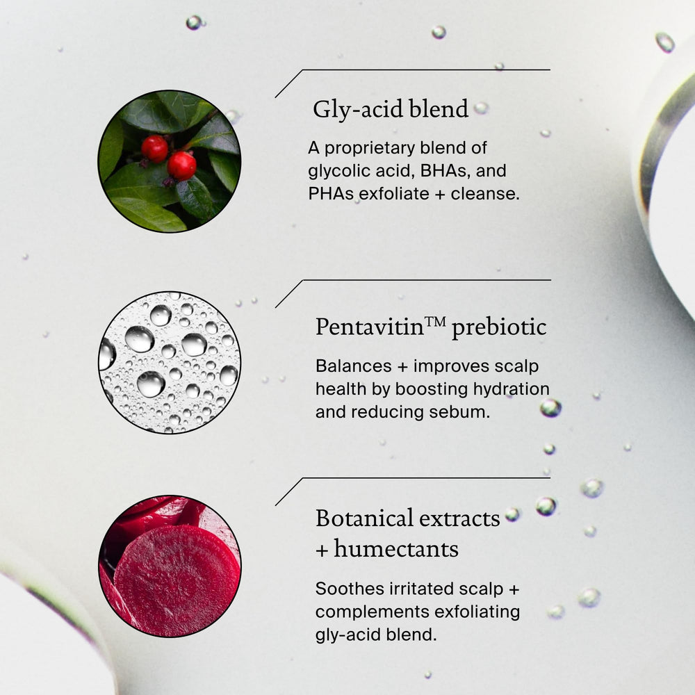 Living Proof prebiótico hidrata y regula el cuero cabelludo al aplicar este serum