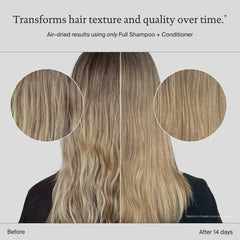 Living Proof Full Shampoo textura suave, deja el cabello manejable.