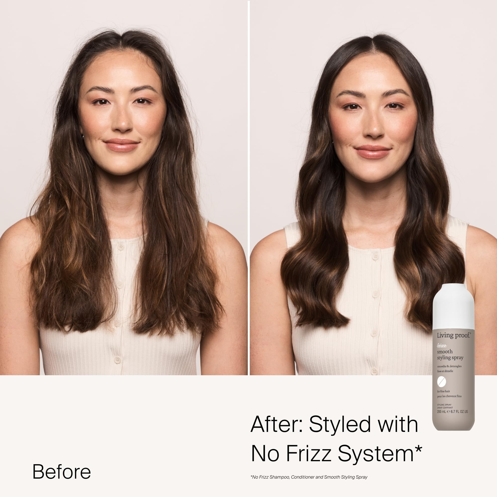 Living proof No Frizz cheveux-detendus après application facile