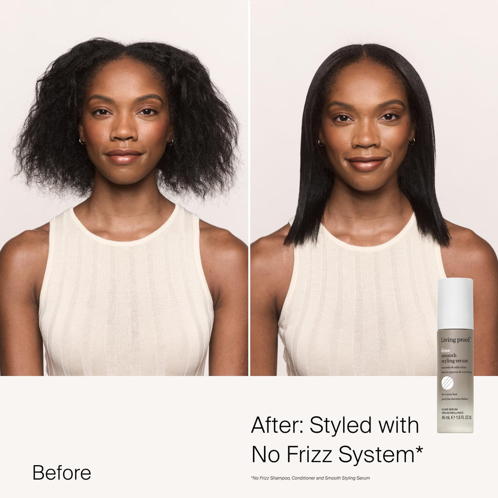 Living proof No Frizz Serum, textura sedosa que facilita el peinado diario.