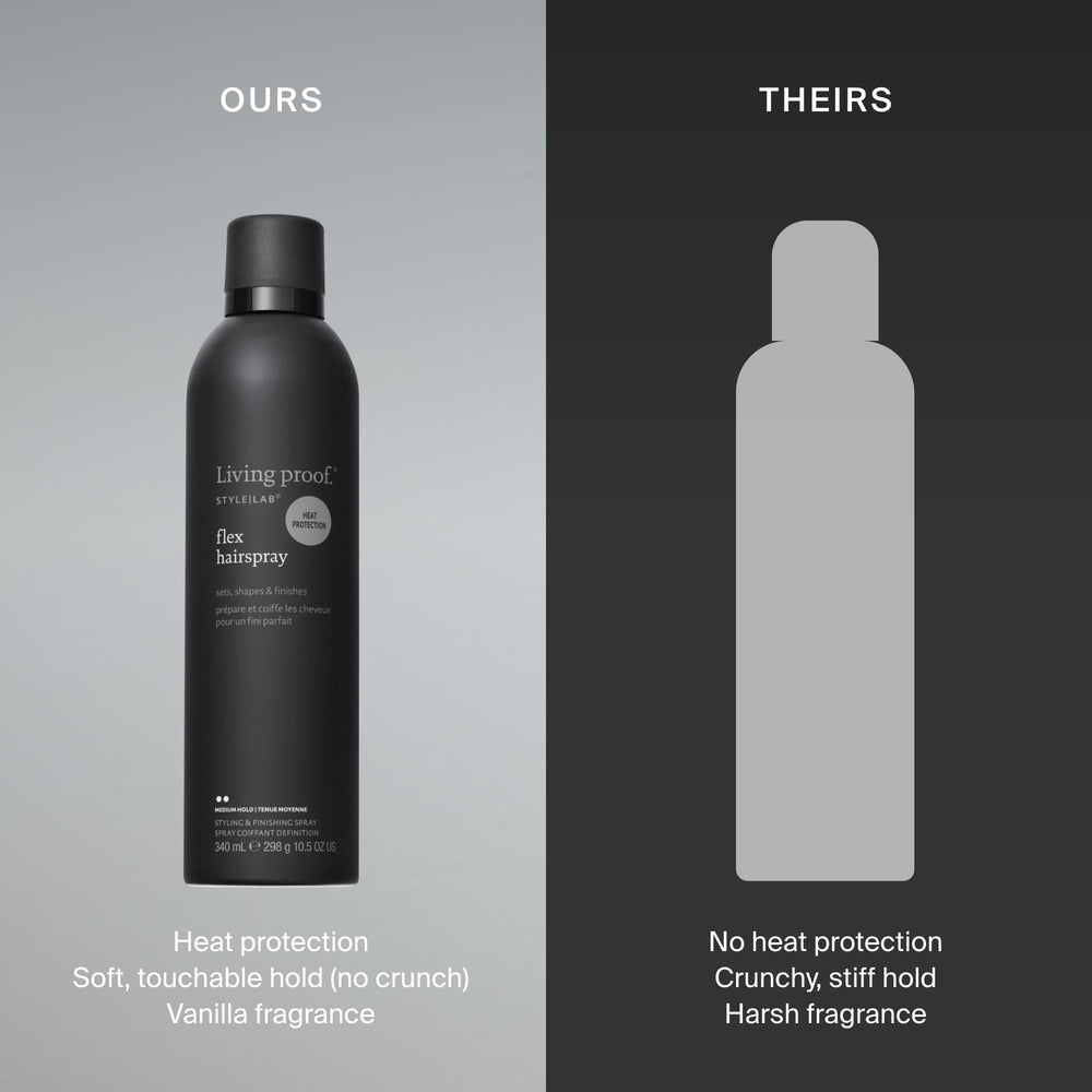 Living Proof Style Lab Flex Hairspray con fijación media para looks diarios.