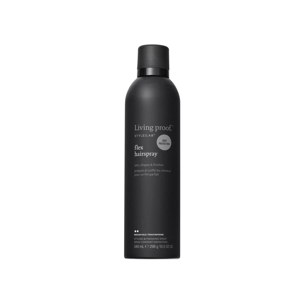 Living Proof Style Lab Flex Hairspray en atomizador, fijación media para peinados flexibles.