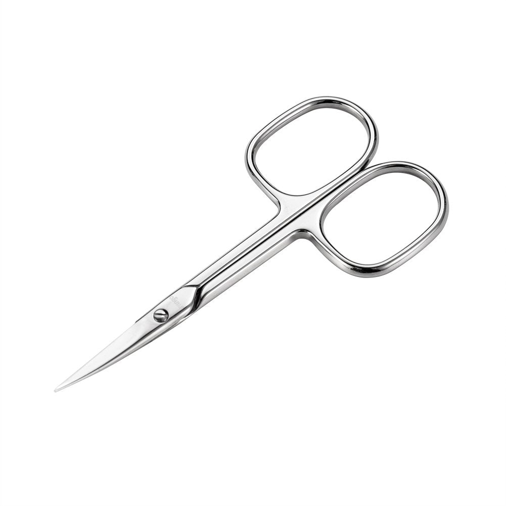 Tijeras LIVINGO Premium con punta curva para manicura precisa.