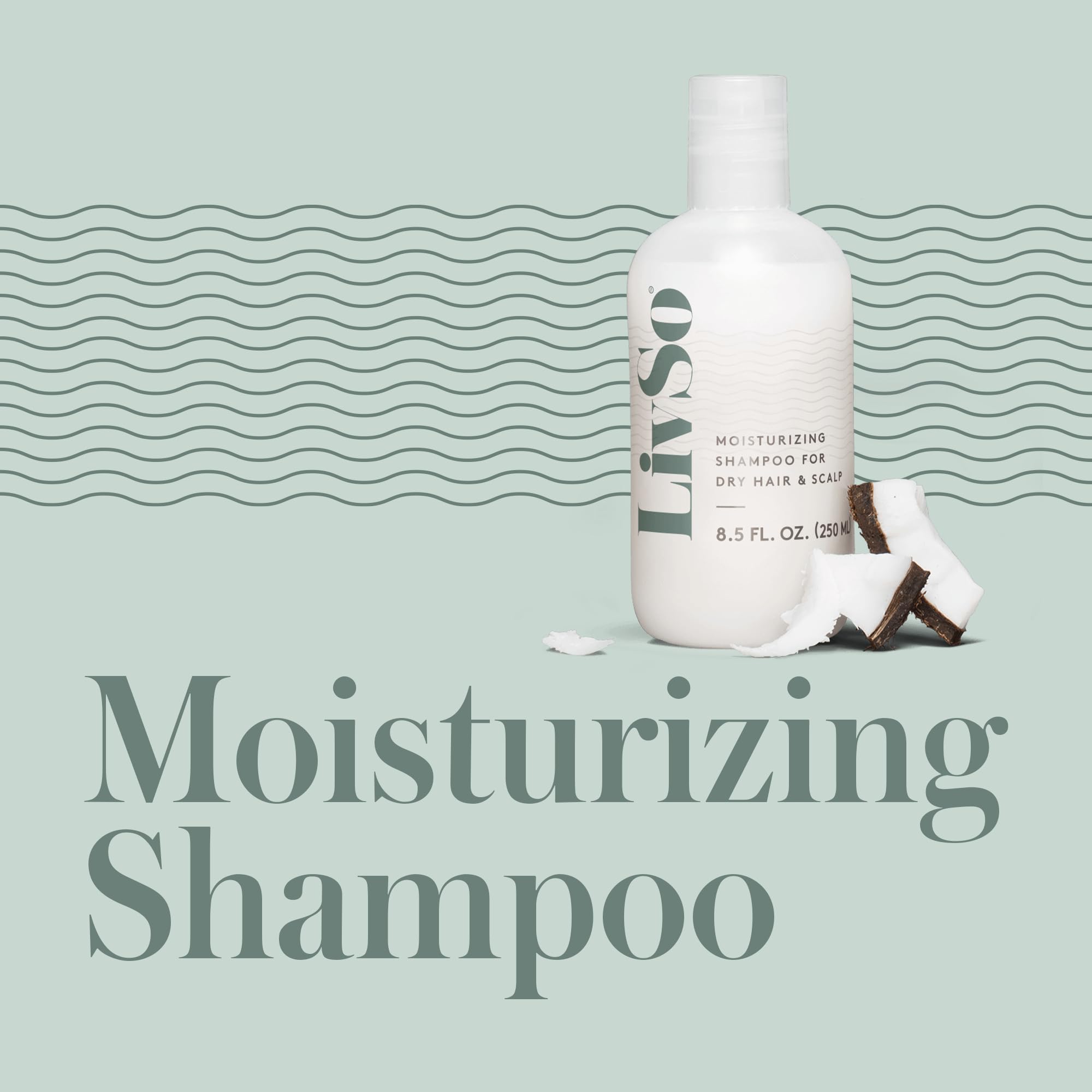 LivSo champú hidratante, cabello más manejable y brillo suave tras el lavado.