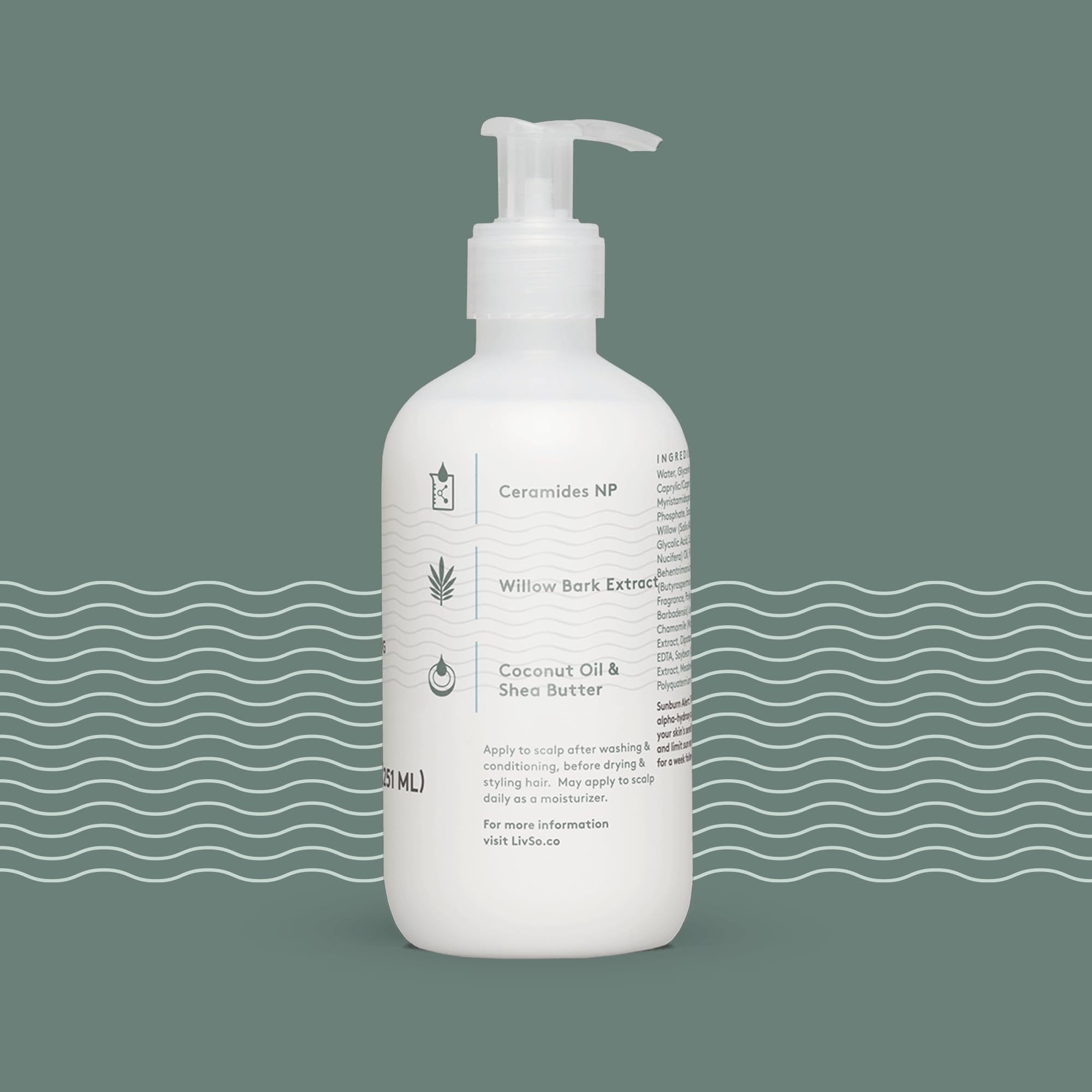 LivSo ingredientes naturales, corteza que ayuda a equilibrar el cuero cabelludo.