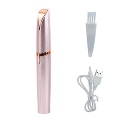 LiXiongBao afilador cejas USB recargable en rosa dorado para piel suave