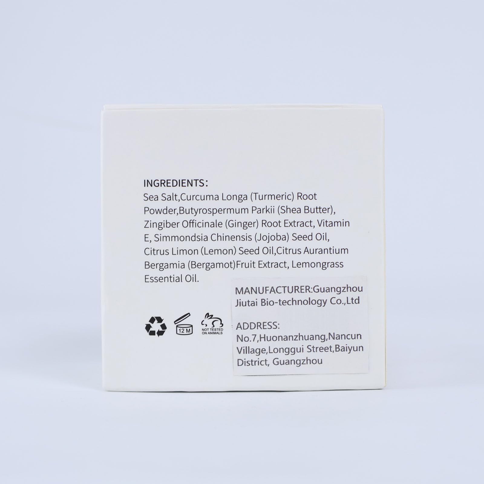 LIYALAN exfoliante cúrcuma ingredientes naturales, cuidado diario de la piel