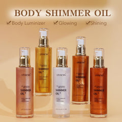 LIYALAN Aceite Corporal Bronce Dorado: aplicación precisa para rostro.