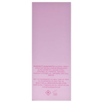 Notas amaderadas y cachemir crean un cierre elegante en Curve Pink Blossom.