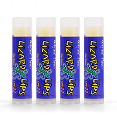 Bálsamo labial Lizard Lips SPF 22 Vainilla Original para labios suaves en pack 4.