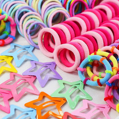 Conjunto de accesorios para cabello Lizioo, 889 piezas coloridas para peinados.