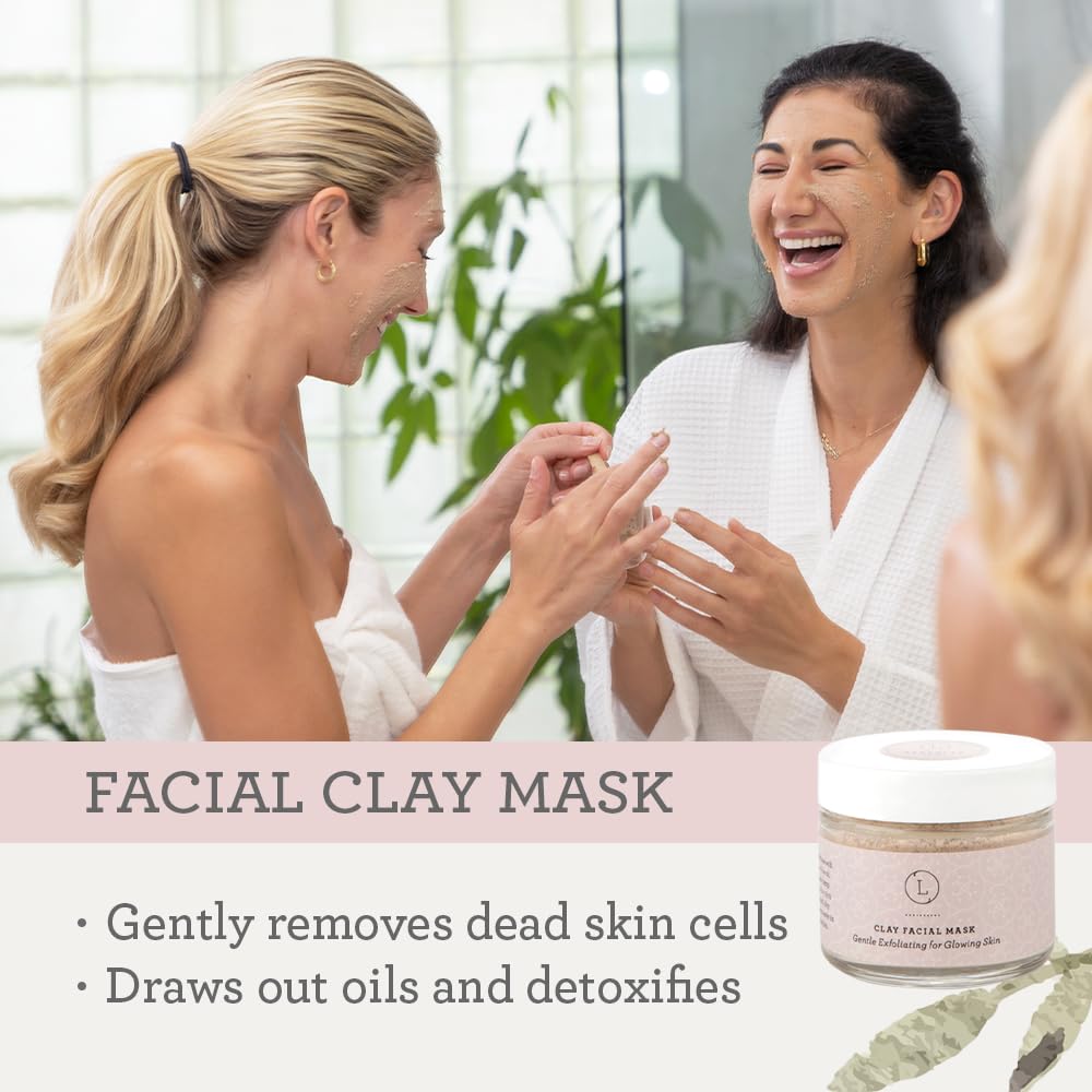 Lizush máscara facial arcilla: purifica la piel con textura suave.