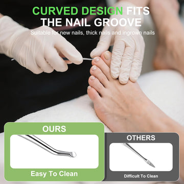 LJCKKGOSZ estuche compacto para guardar herramientas de pedicura