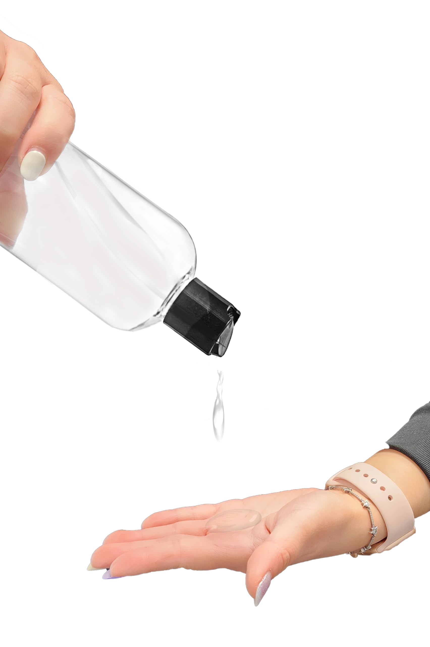 Dispensación suave con tapa disco negra para productos de cuidado