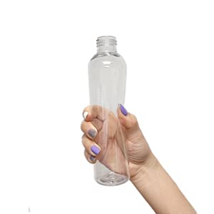 Botellas ljdeals 8oz hechas en EE.UU. con tapa disc negra aptas para cosméticos