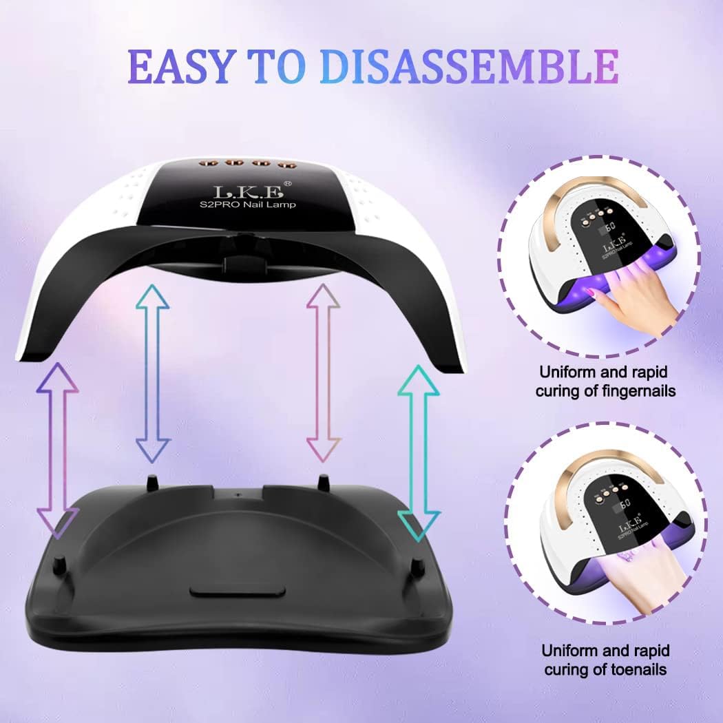 LKE apta para curar varios geles UV-LED con resultados consistentes.