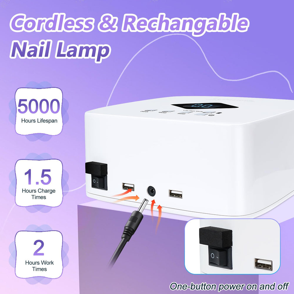 LKE lámpara UV adecuada para curar la mayoría de geles