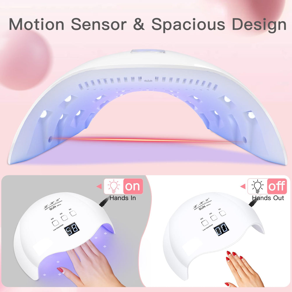 LKE Lámpara UV LED 40W con diseño curvado para proteger ojos.