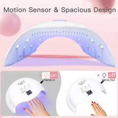 LKE Lámpara UV LED 40W con diseño curvado para proteger ojos.