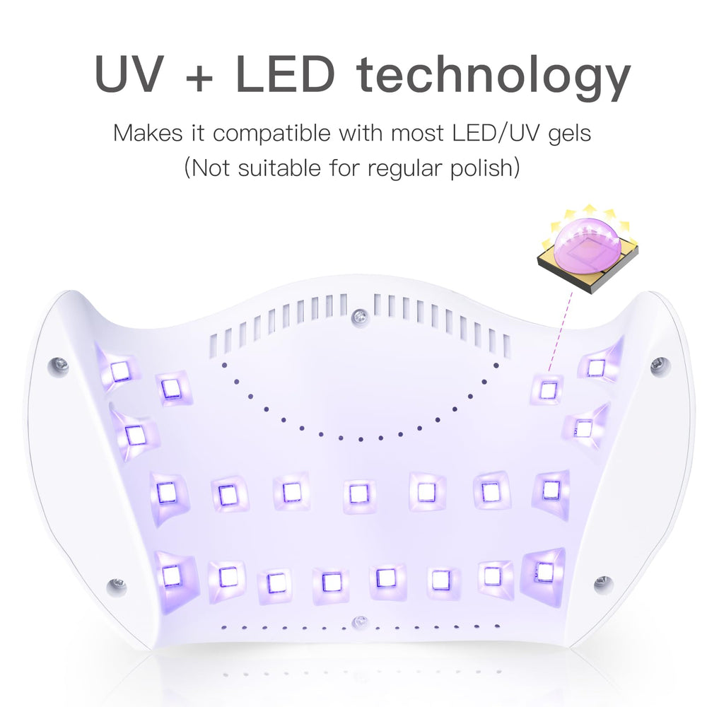 LKE Lámpara UV LED 40W con tres temporizadores para distintos tiempos.